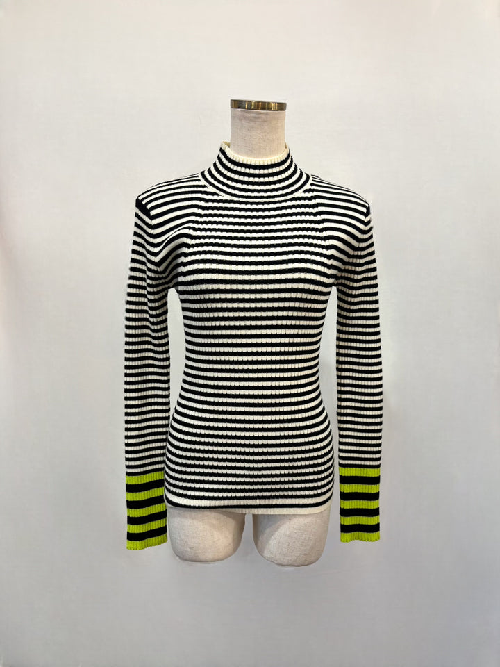 ボーダータートルニット