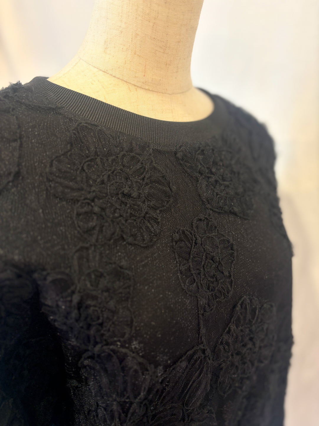 フラワージャガードチュールトップス