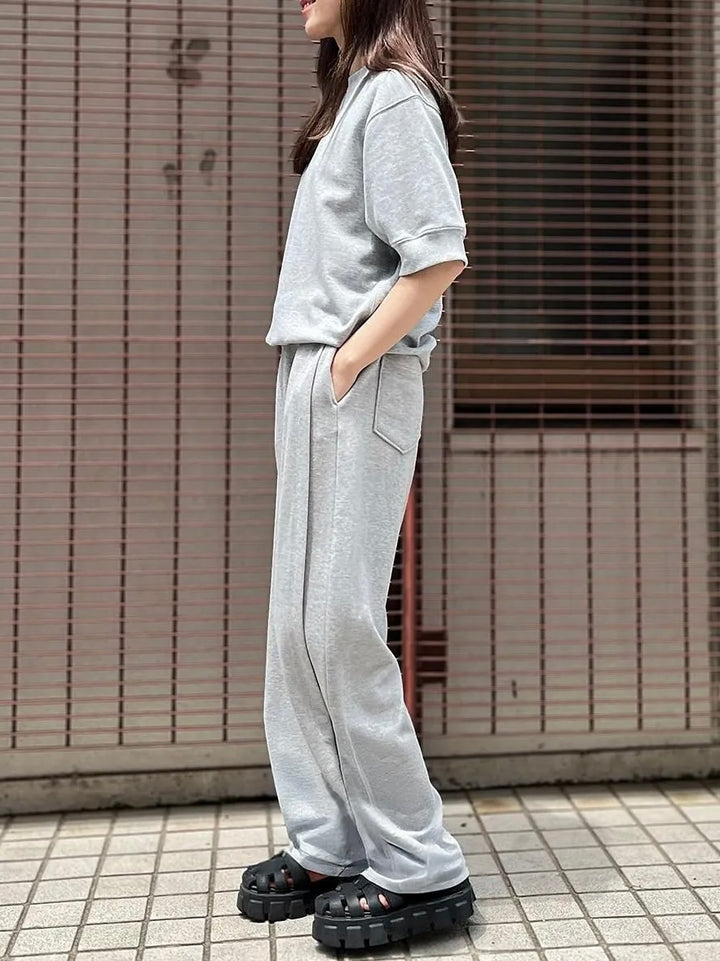 ダブルステッチ カーブパンツ