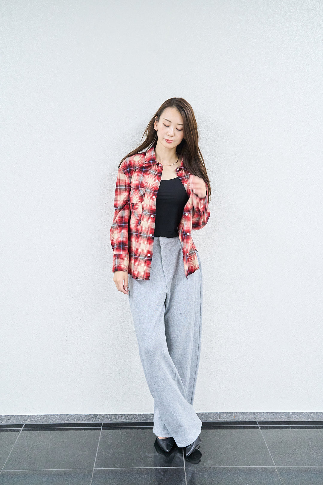 ダブル ステッチカーブ パンツ