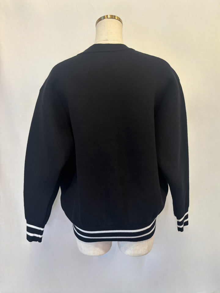 ニットロゴブルゾン