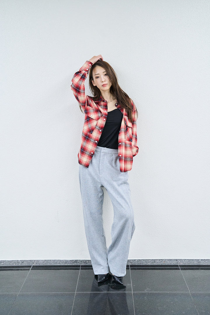 ダブル ステッチカーブ パンツ