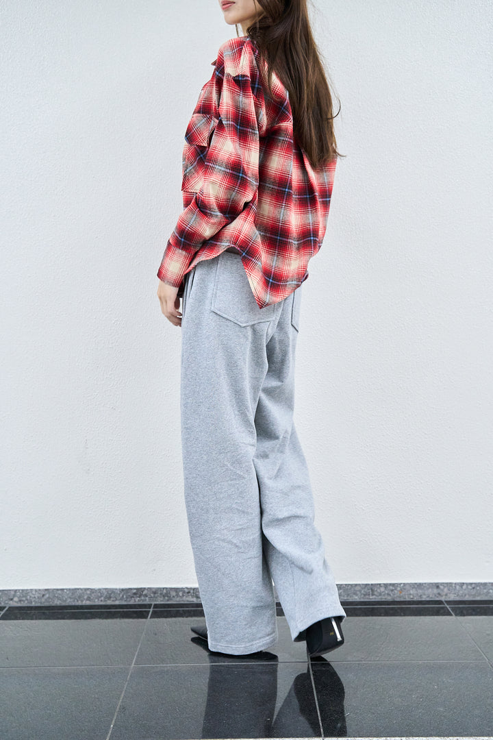 ダブル ステッチカーブ パンツ