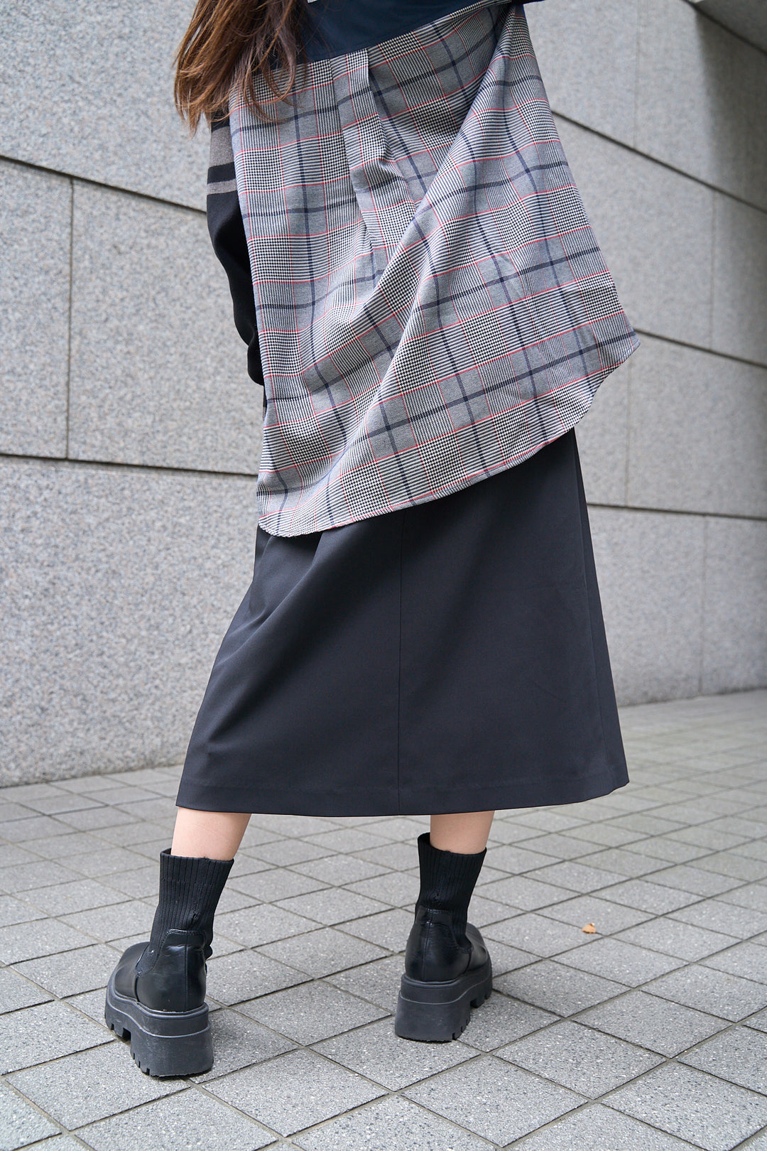 日本製ラップ風ミディスカート