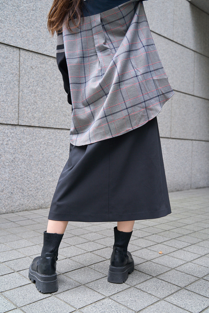 日本製ラップ風ミディスカート