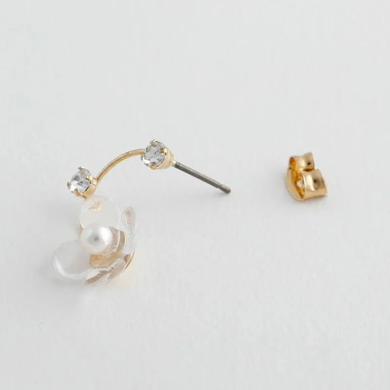ネオエデン クリスタルフラワーピアス