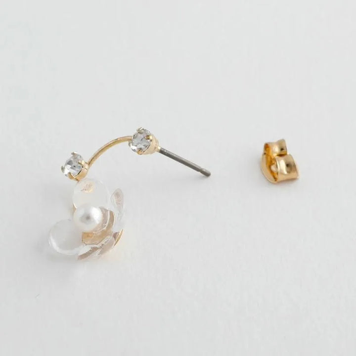 ネオエデン クリスタルフラワーピアス