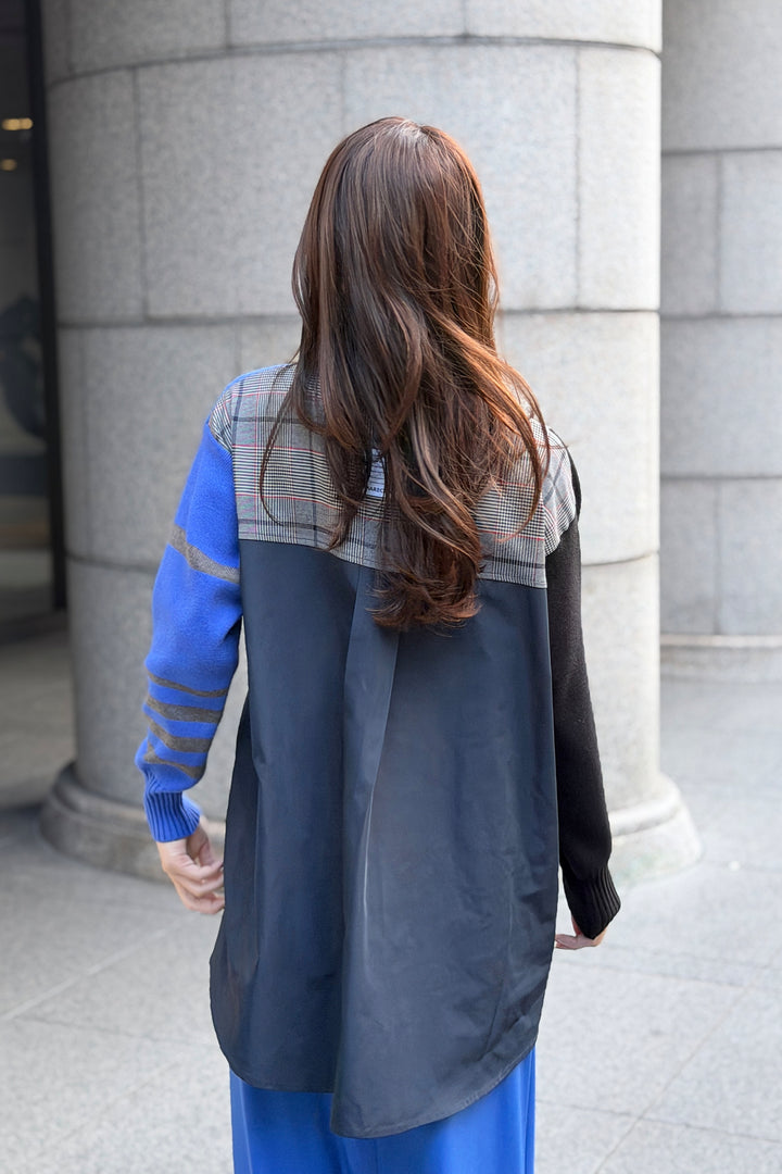 スイッチングニットプルオーバー