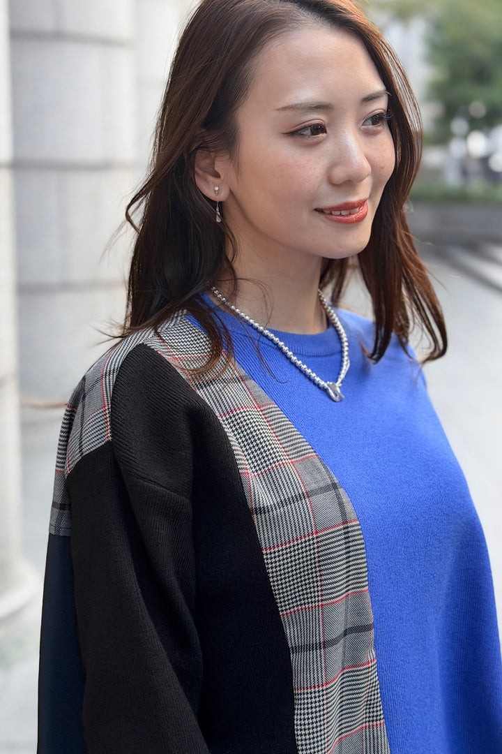 スイッチングニットプルオーバー