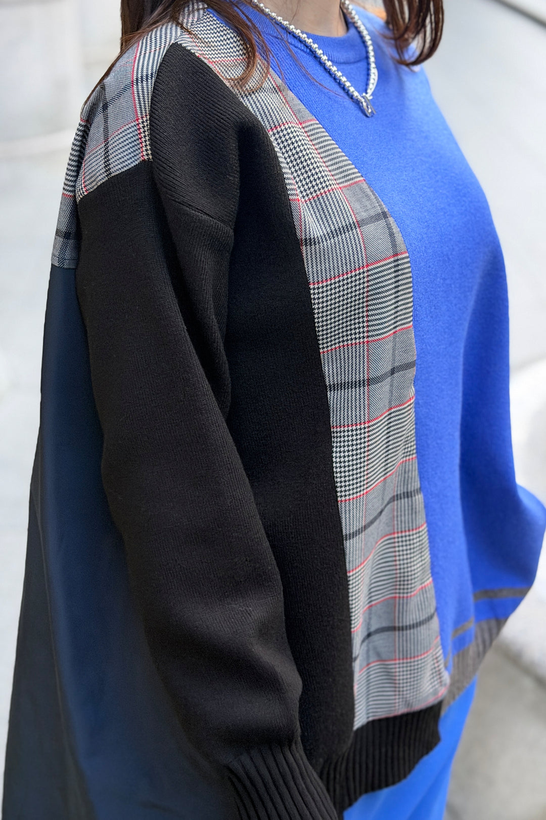 スイッチングニットプルオーバー