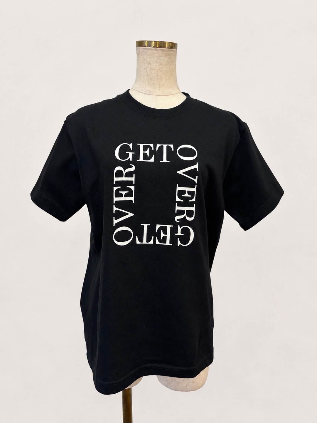 スクエアロゴプリントコットンTシャツ