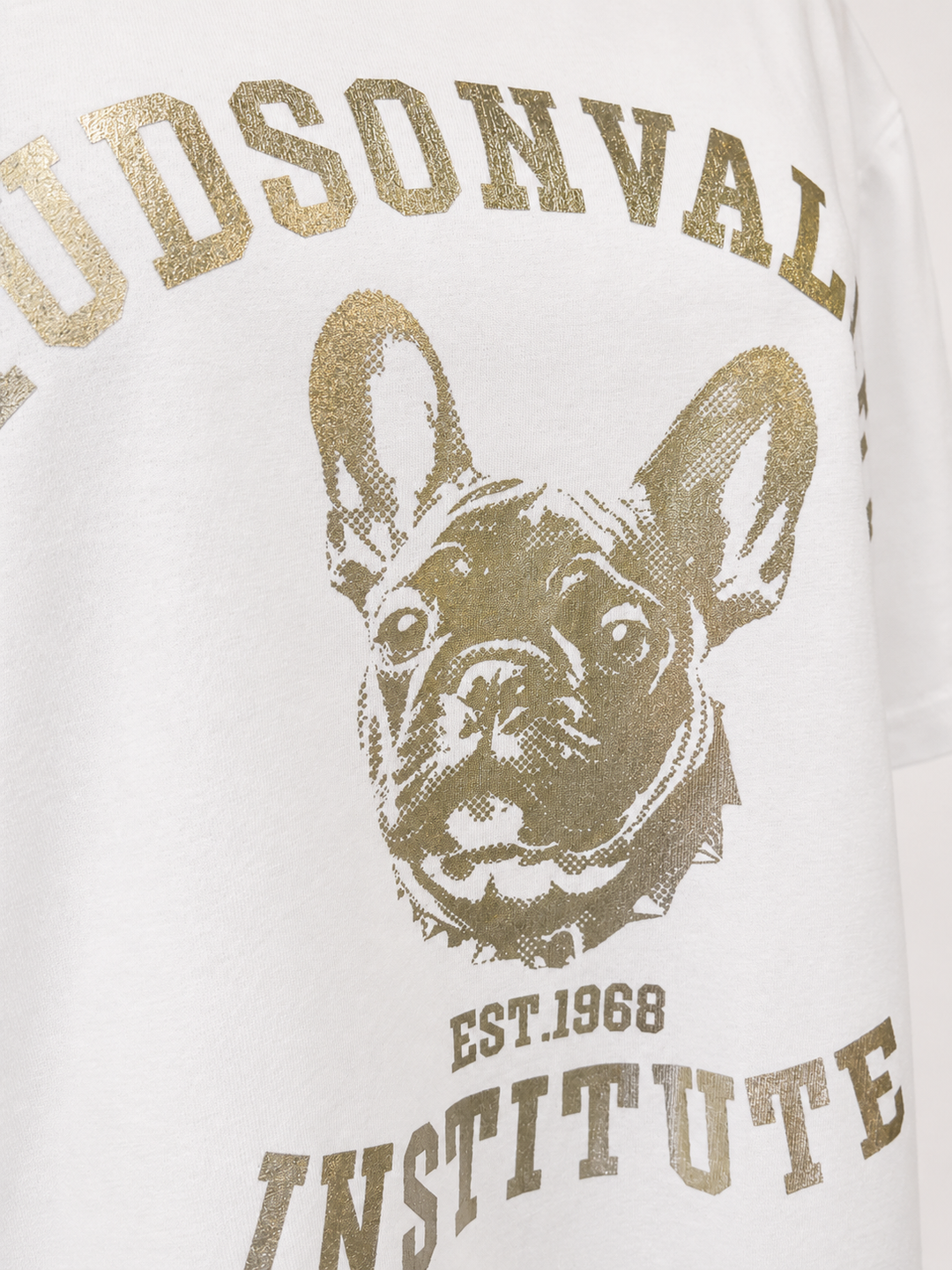 フレンチブルモチーフロゴ箔Tシャツ