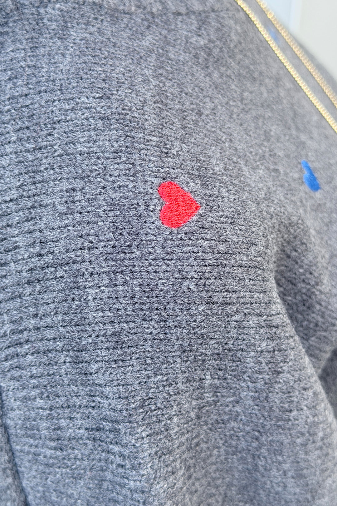 カラフルハートニット