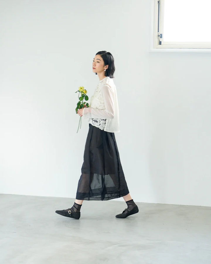 コクーンフレアシアースカート