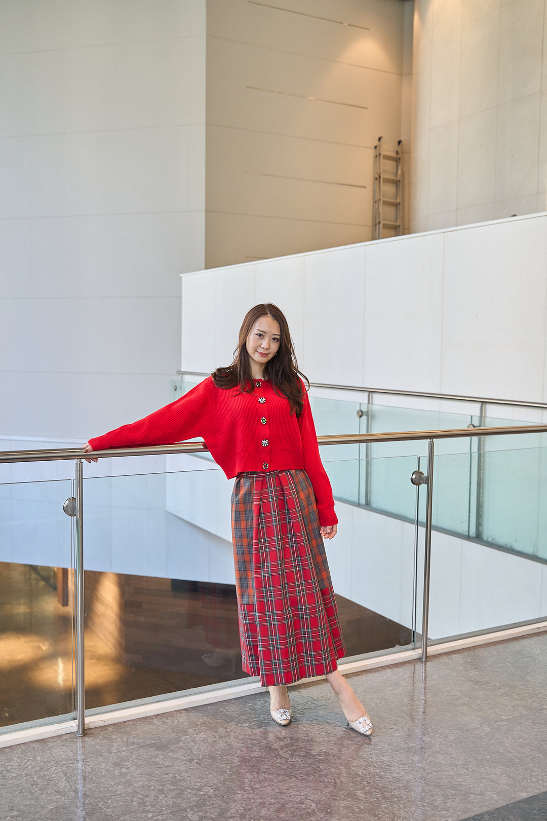 チェックスカート