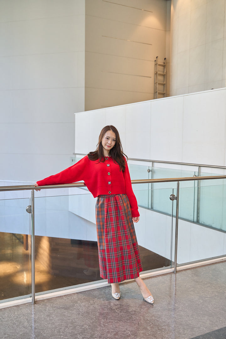 チェックスカート