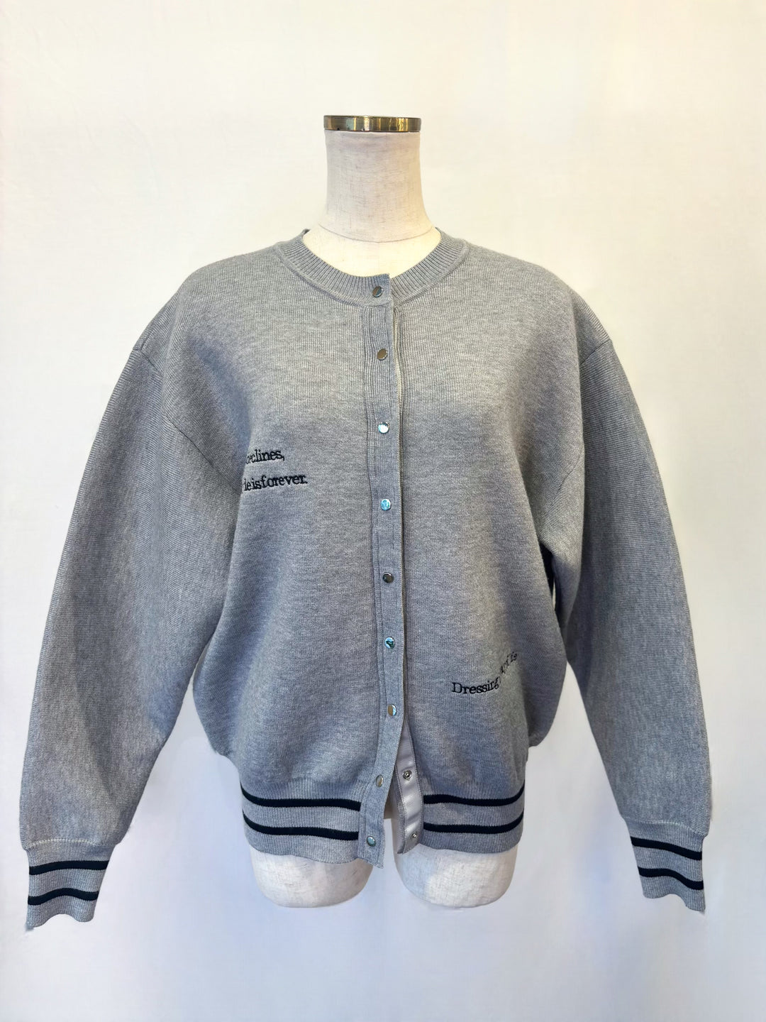 ニットロゴブルゾン