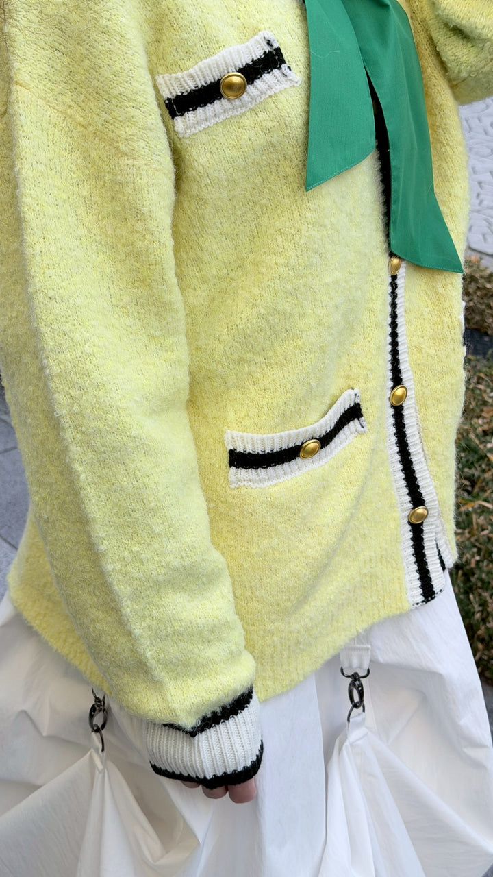 ブークレニットカーディガン