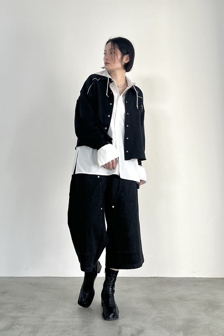 ミニ裏毛ウエスタンシャツ