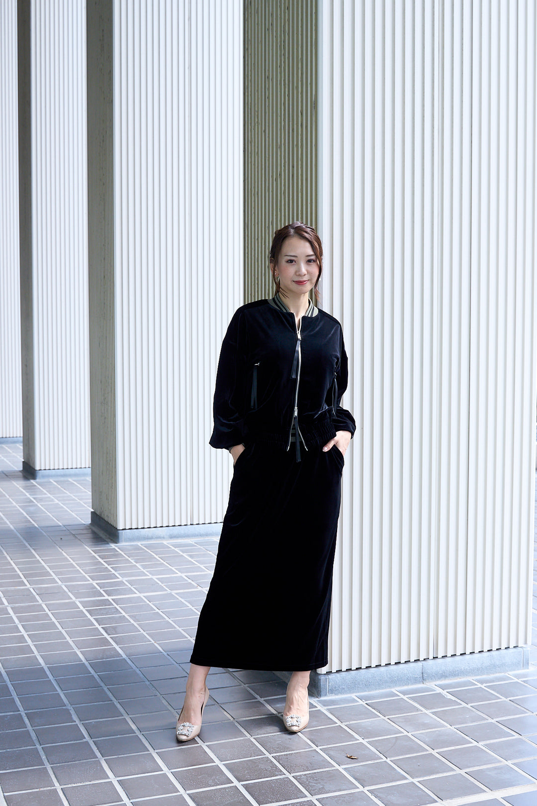 リュクスベロアタイトスカート