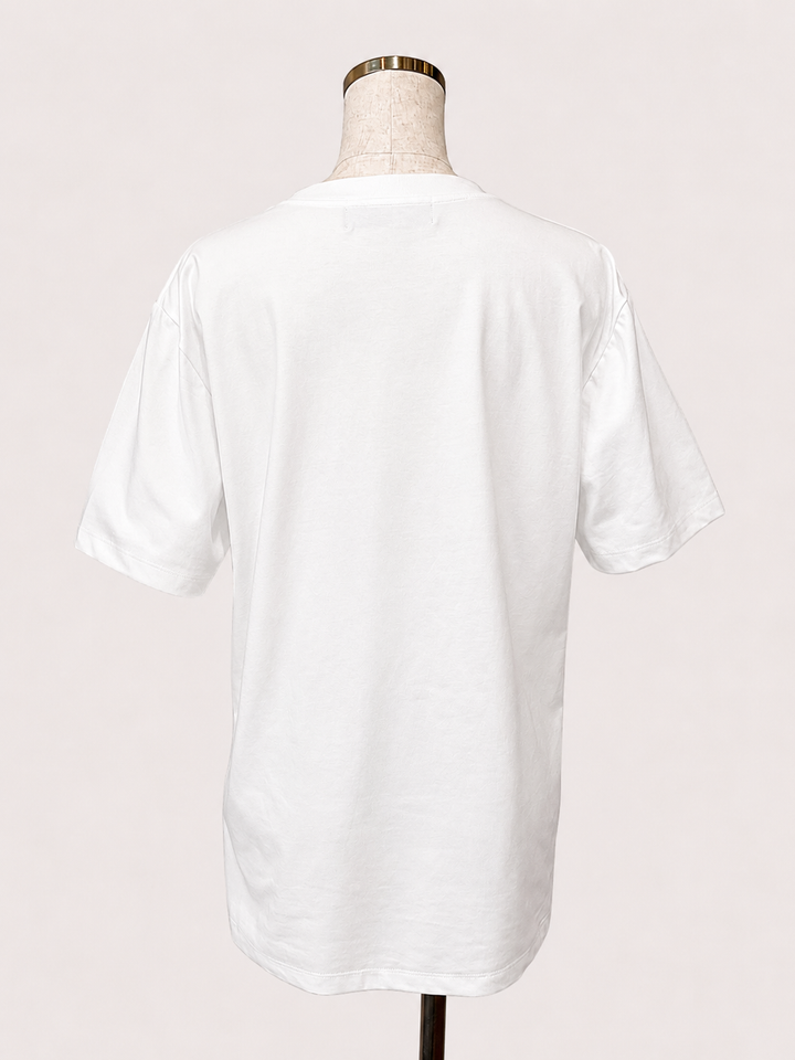 フレンチブルモチーフロゴ箔Tシャツ