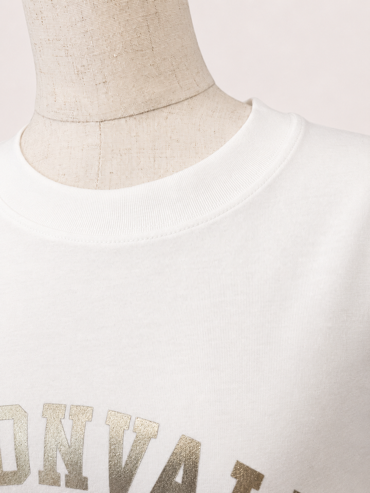 フレンチブルモチーフロゴ箔Tシャツ