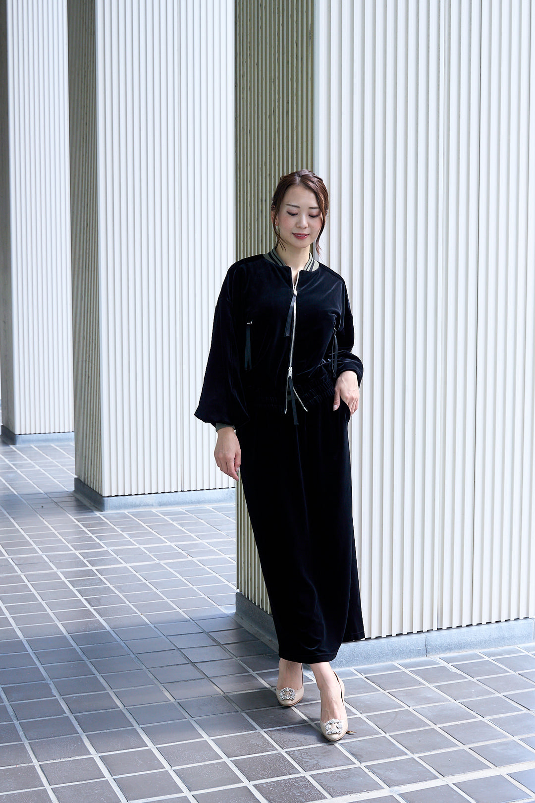 リュクスベロアタイトスカート