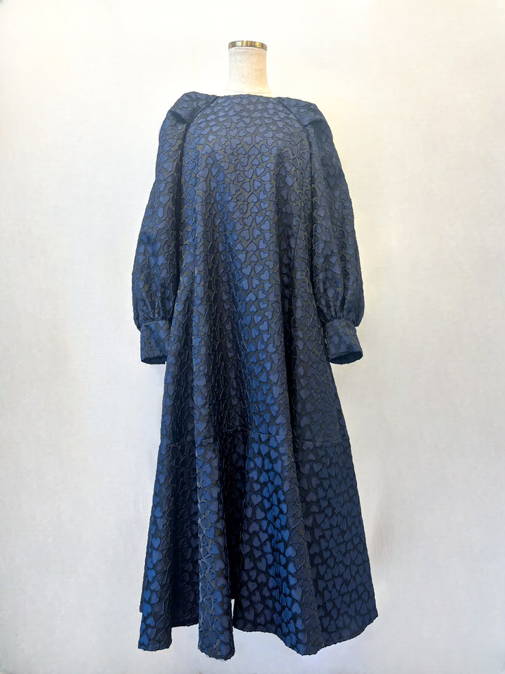 ハートジャガードロングワンピース