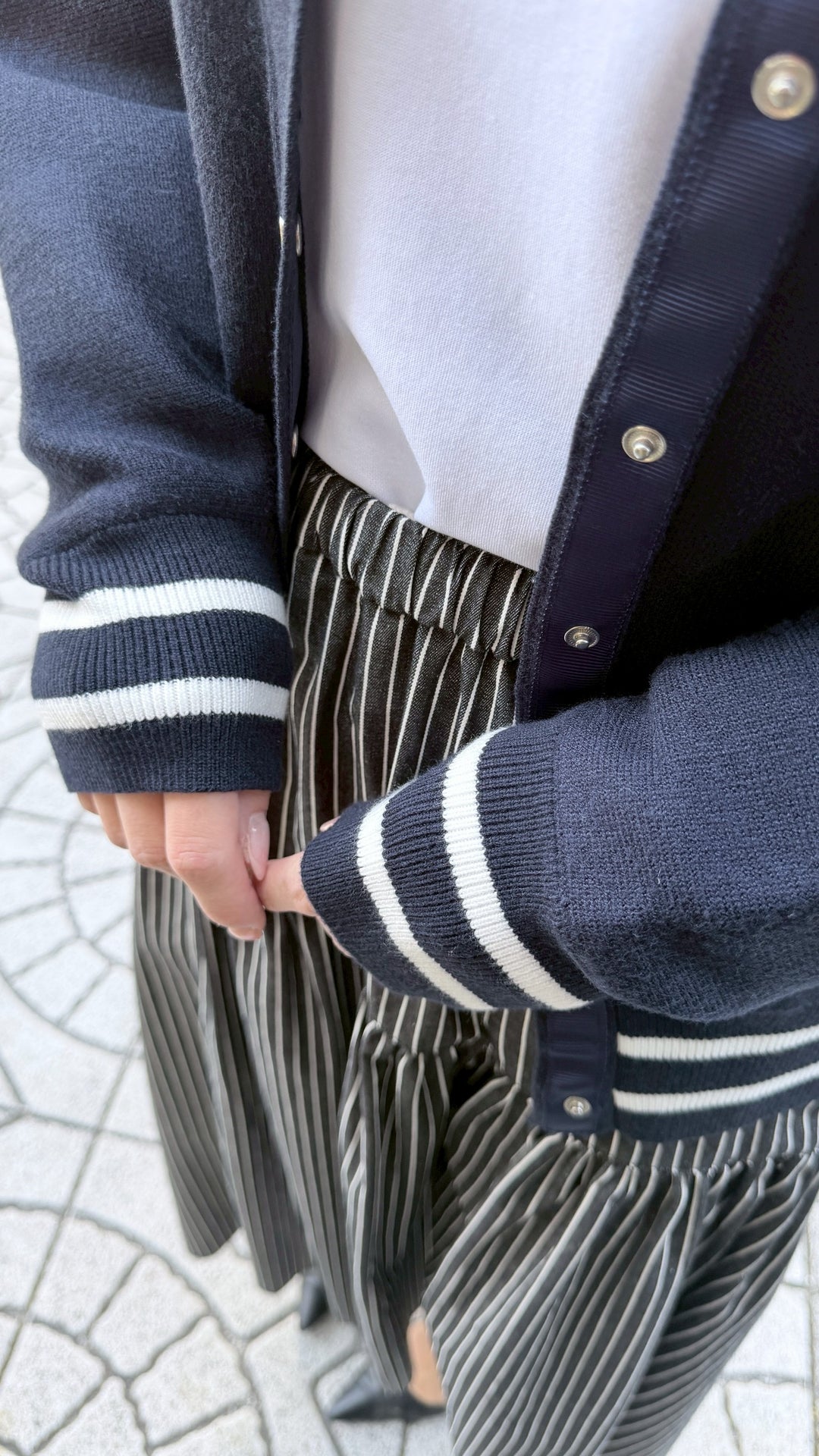 ニットロゴブルゾン