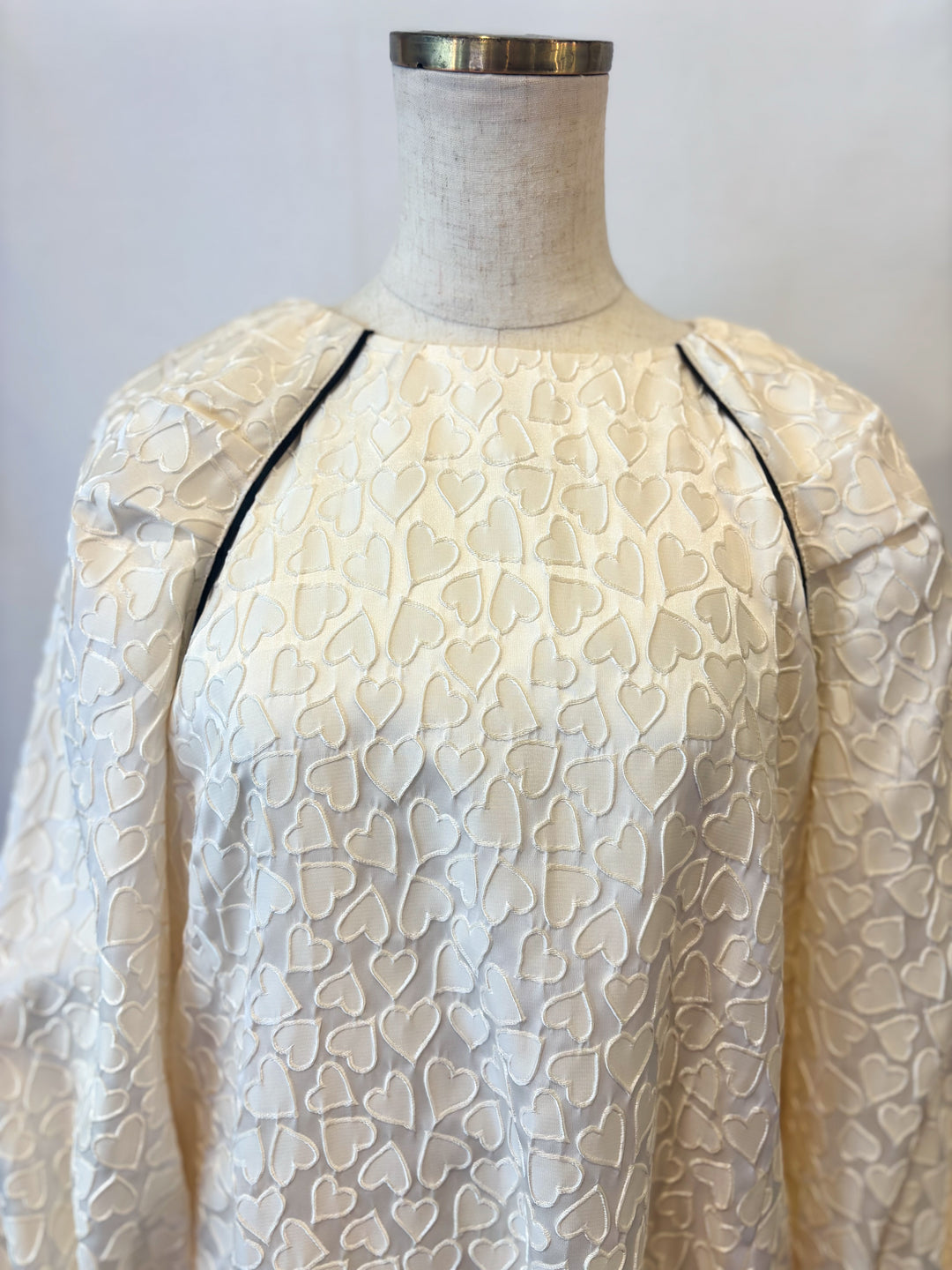 ハートジャガードロングワンピース