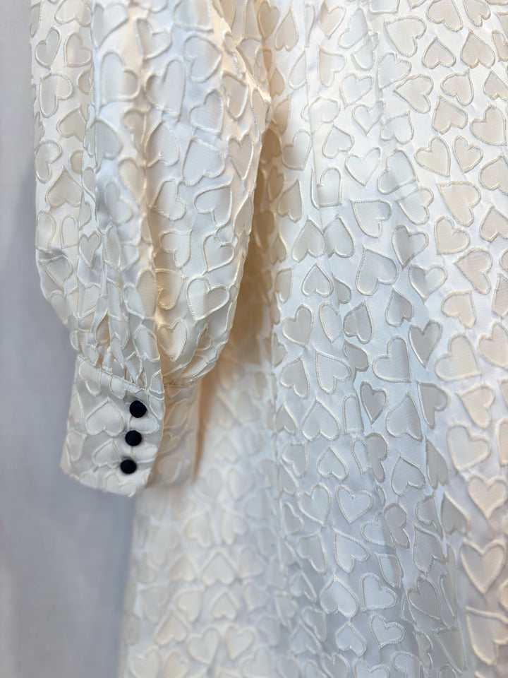 ハートジャガードロングワンピース