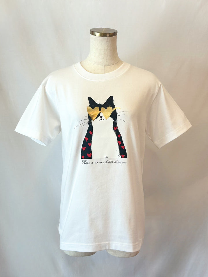 catプリントTシャツ