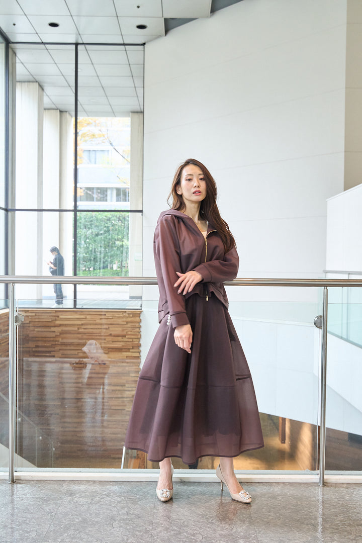 パール付きシアースカート