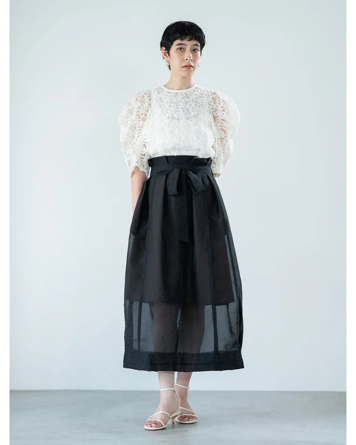 コクーンフレアシアースカート