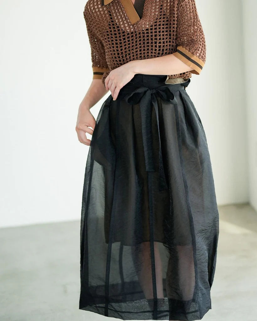 コクーンフレアシアースカート