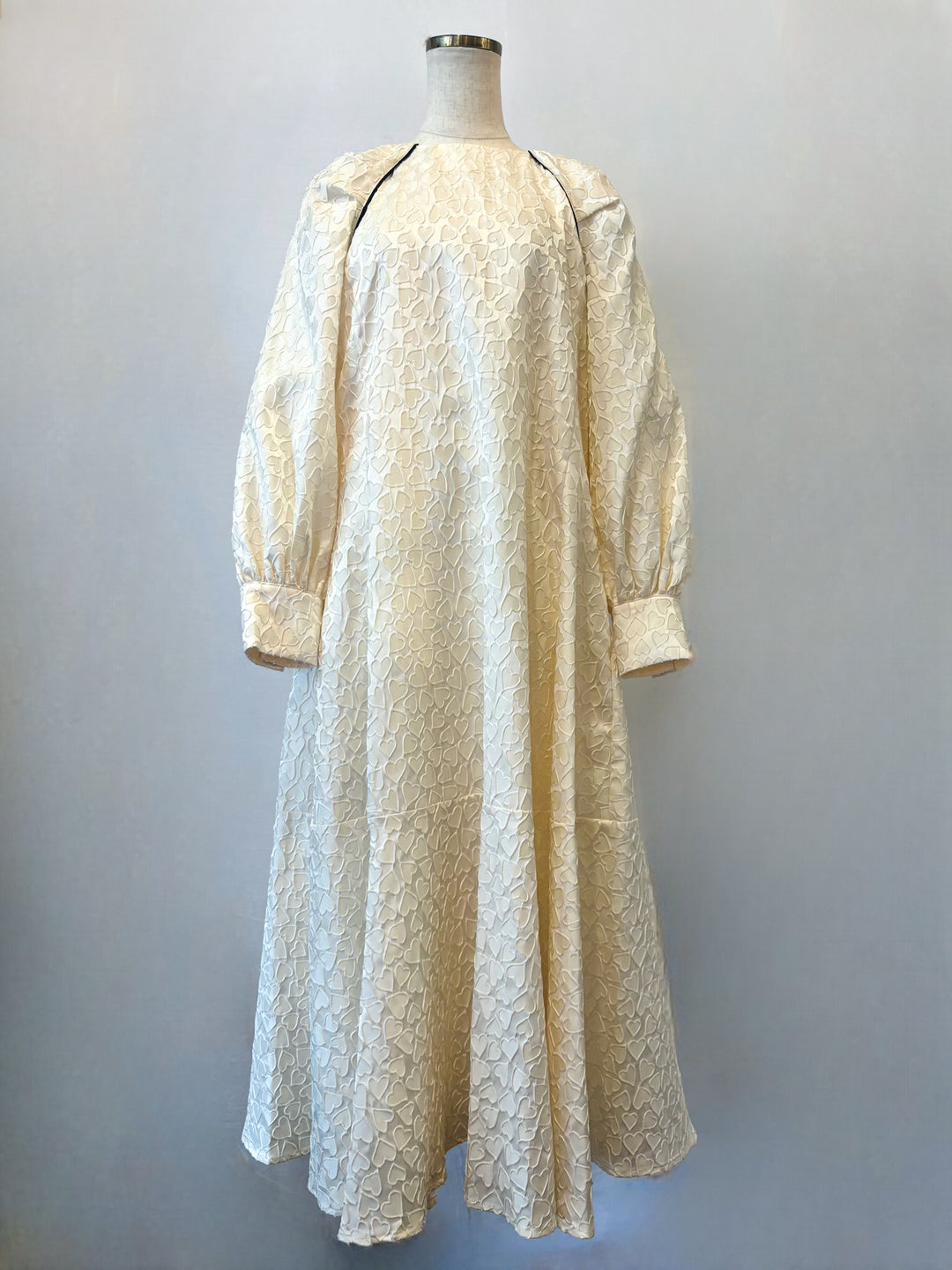 ハートジャガードロングワンピース