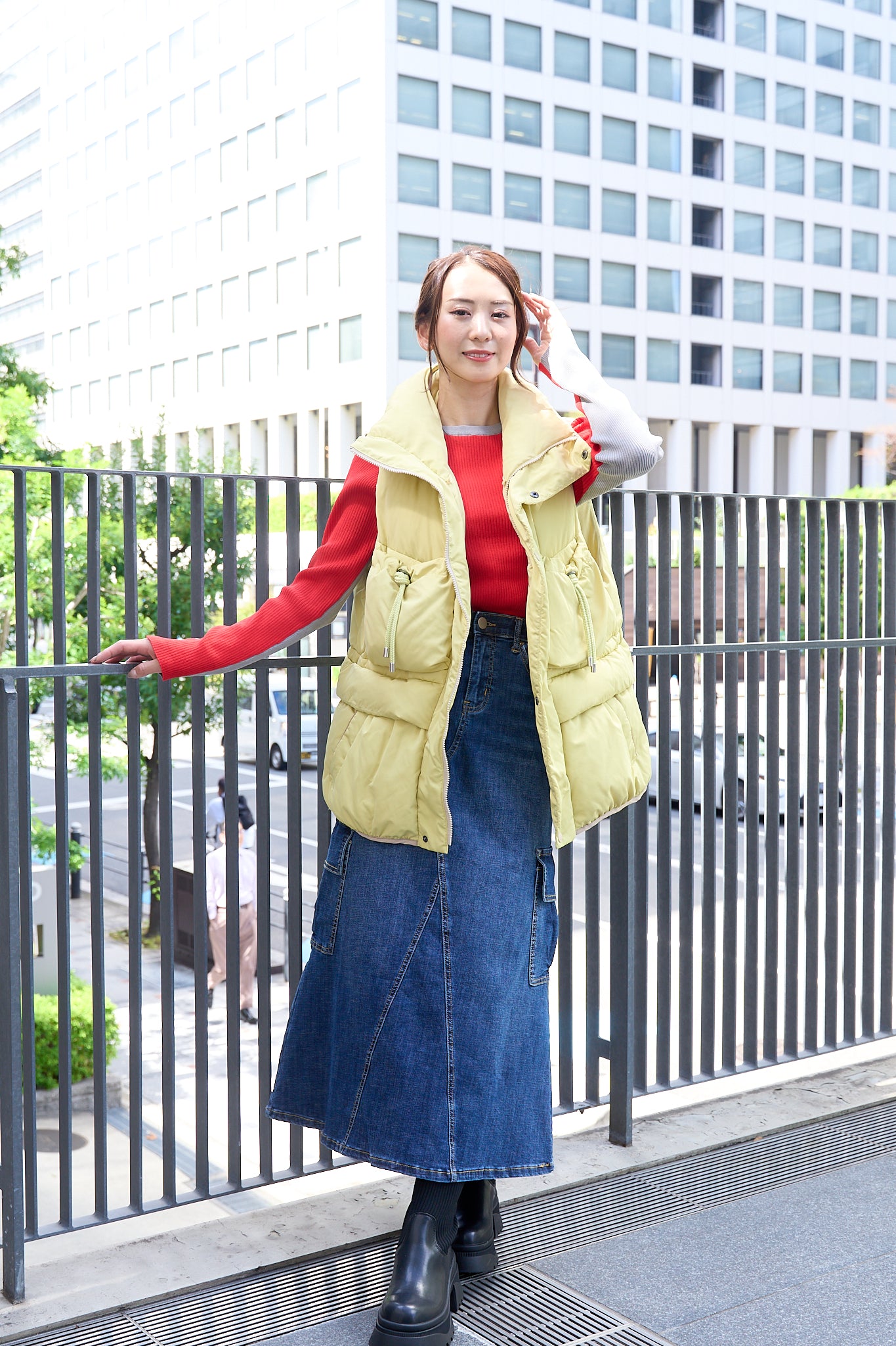 美品！  ダウンベスト バーガウンディ ◇[DT-A0565NRP]DANTON(ダントン)MIDDLE DOWN ZIP VEST ミドルダウン