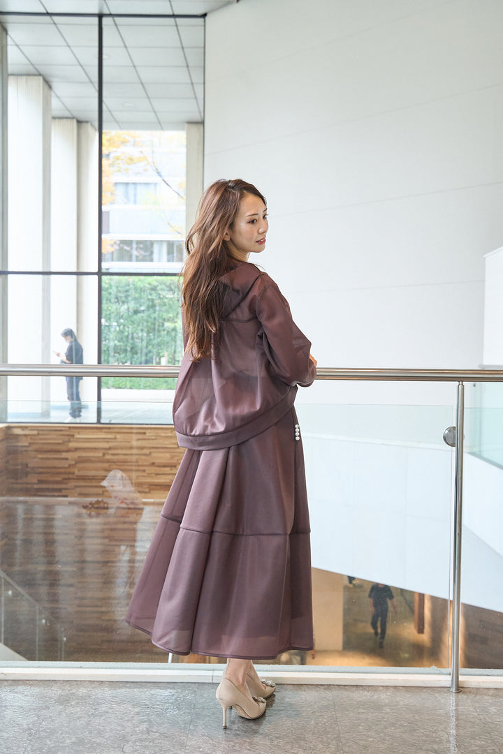 パール付きシアースカート