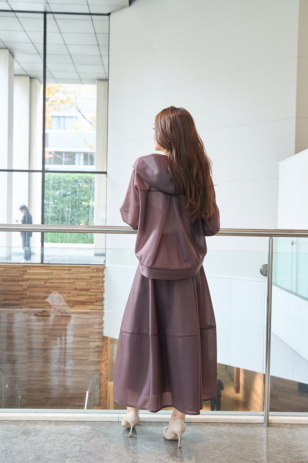 パール付きシアースカート