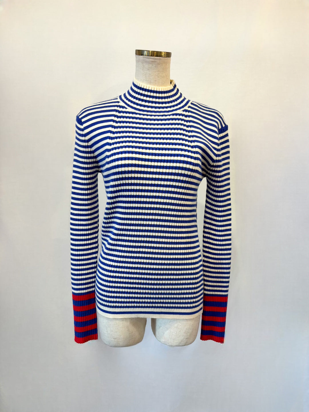 ボーダータートルニット