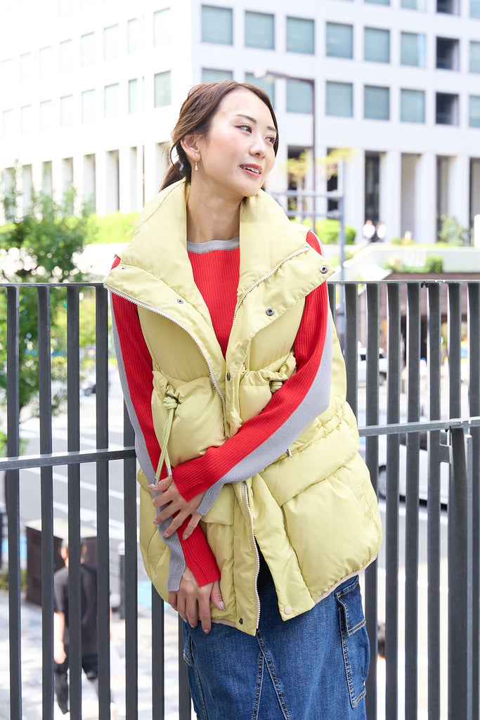 美品！  ダウンベスト バーガウンディ ◇[DT-A0565NRP]DANTON(ダントン)MIDDLE DOWN ZIP VEST ミドルダウン