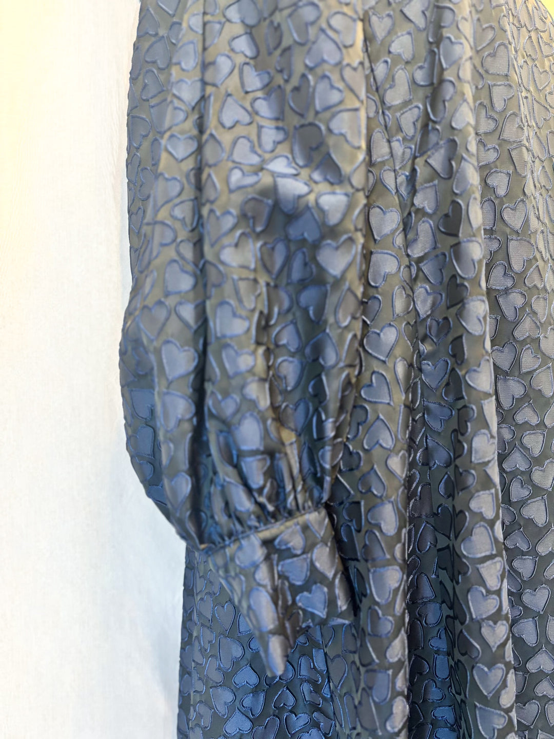 ハートジャガードロングワンピース