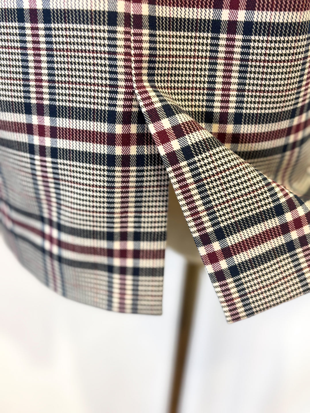 ラメ糸煌めくグレンチェックジャケット