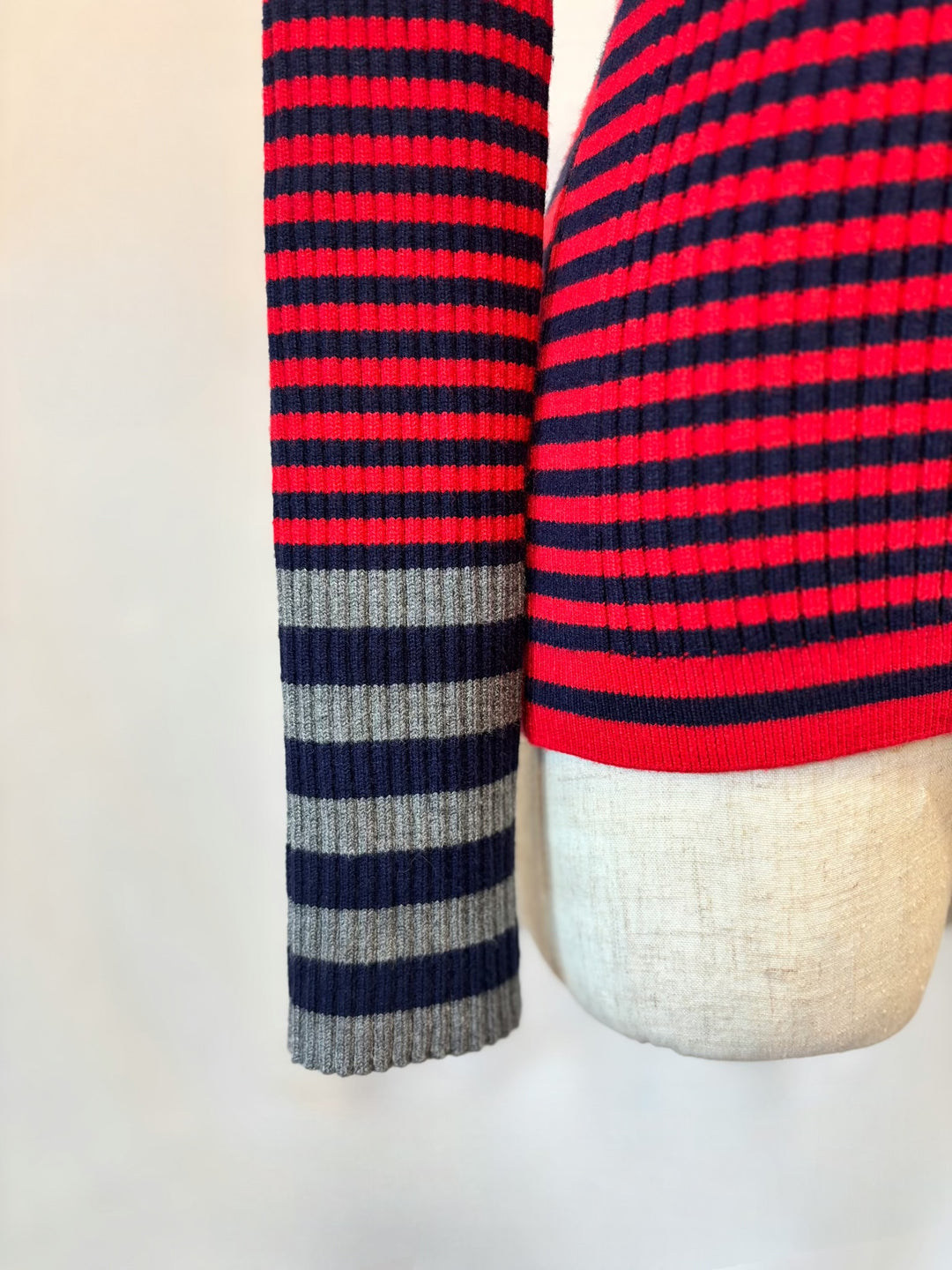 ボーダータートルニット