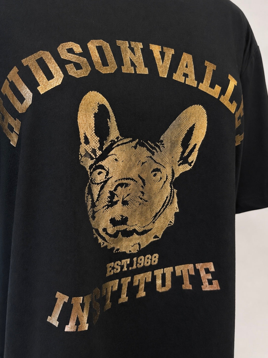 フレンチブルモチーフロゴ箔Tシャツ