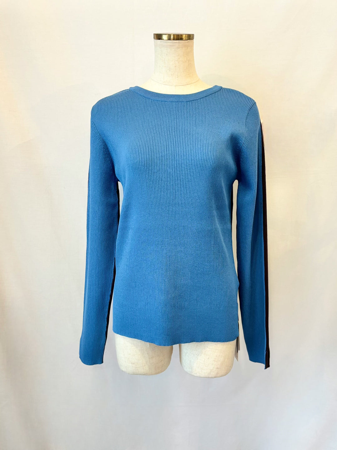 前後2WAY配色リブニット