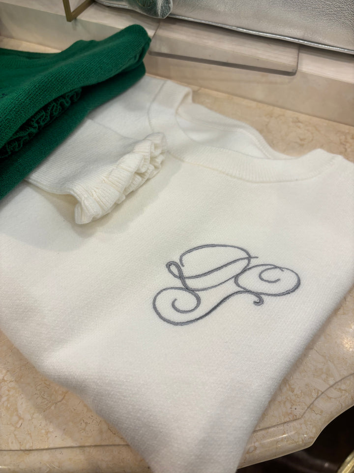 DOS刺繍ロゴニット