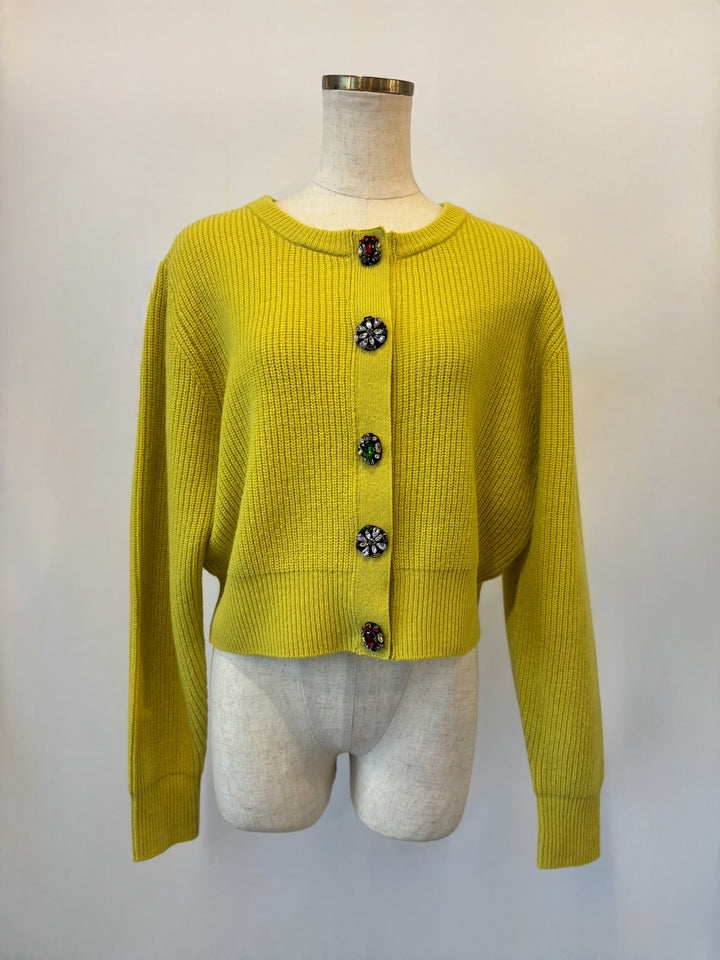 ビジューボタンカーディガン