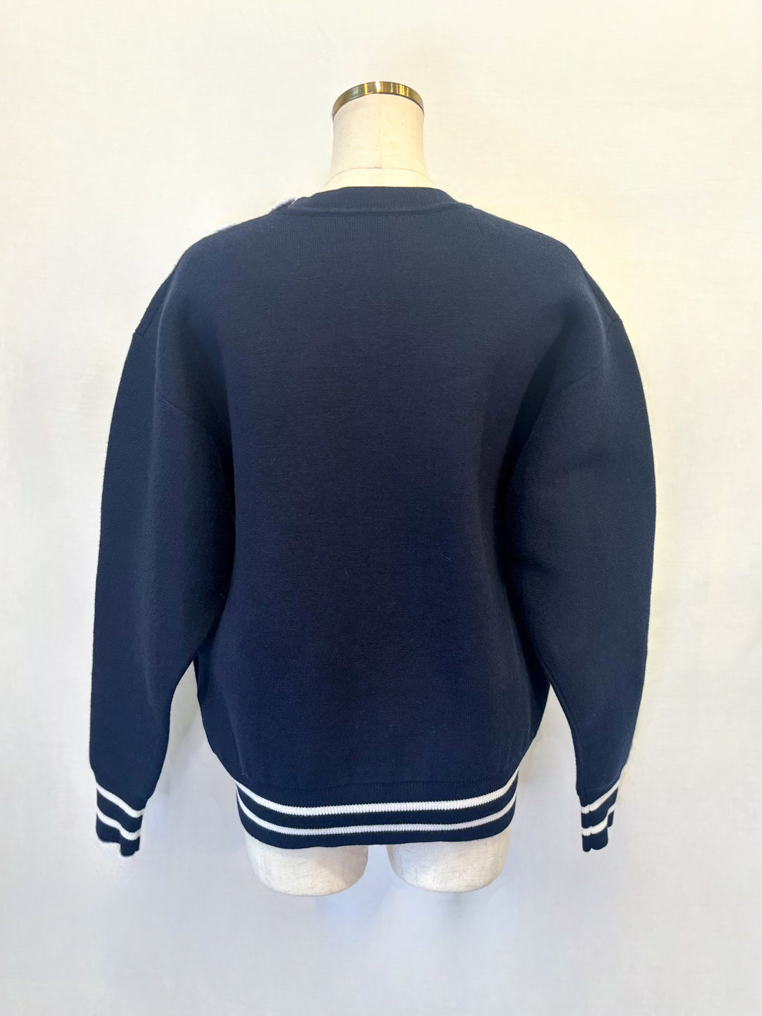 ニットロゴブルゾン