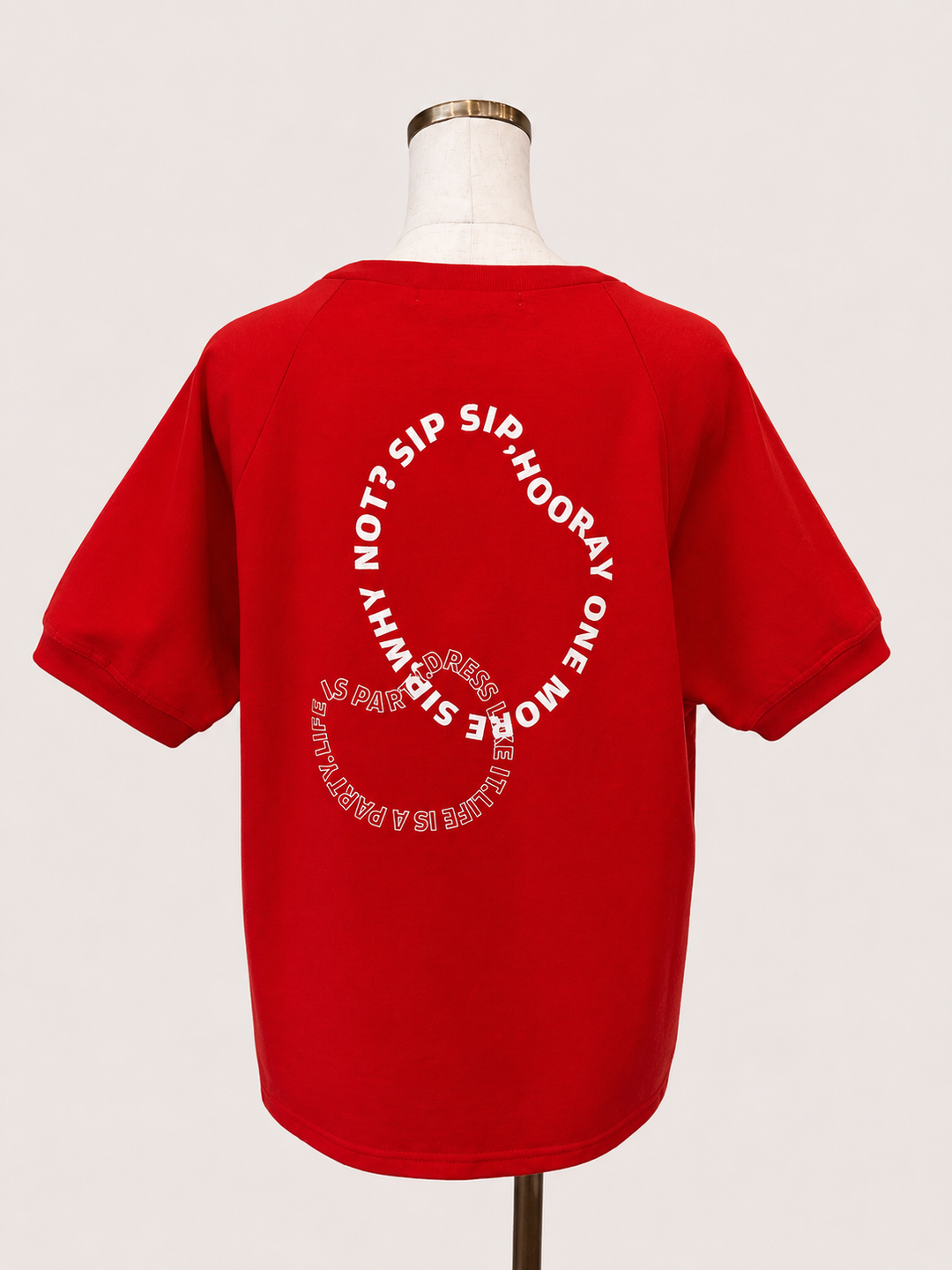 バックハートロゴTシャツ